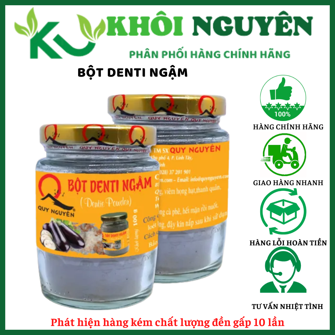 Bột denti ngậm Quy Nguyên hũ 100g