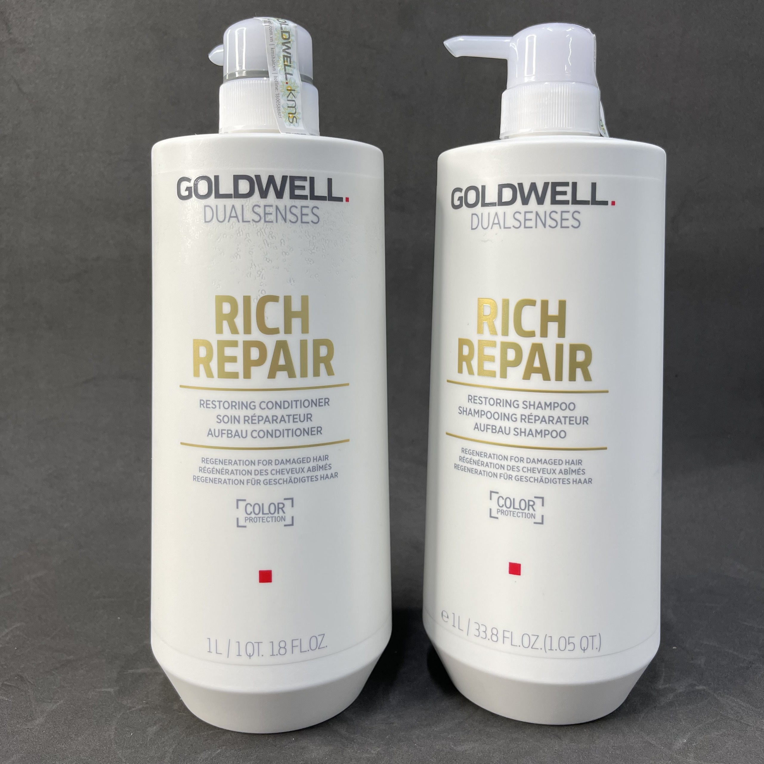 Dầu gội xả goldwell dưỡng ẩm phục hồi tóc 1000ml tóc đợi cosmetic
