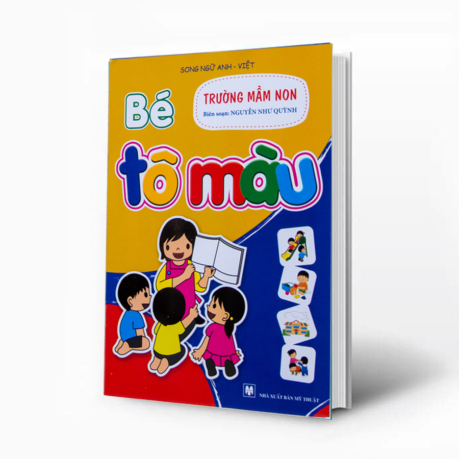 Sách - bé tô màu - chủ đề trường mầm non