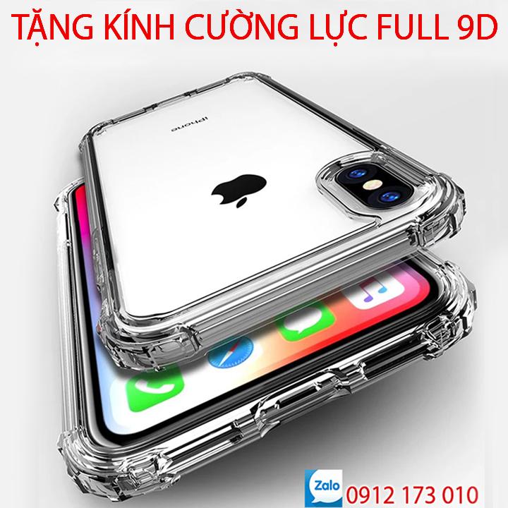 [TẶNG KÍNH CƯỜNG LỰC FULL] Ốp lưng iPhone X / XS / XS Max nhựa dẻo chống sốc CAO CẤP / Ốp lưng ipX, iPXS, iPXS Max trong suốt chống sốc cao cấp - FR