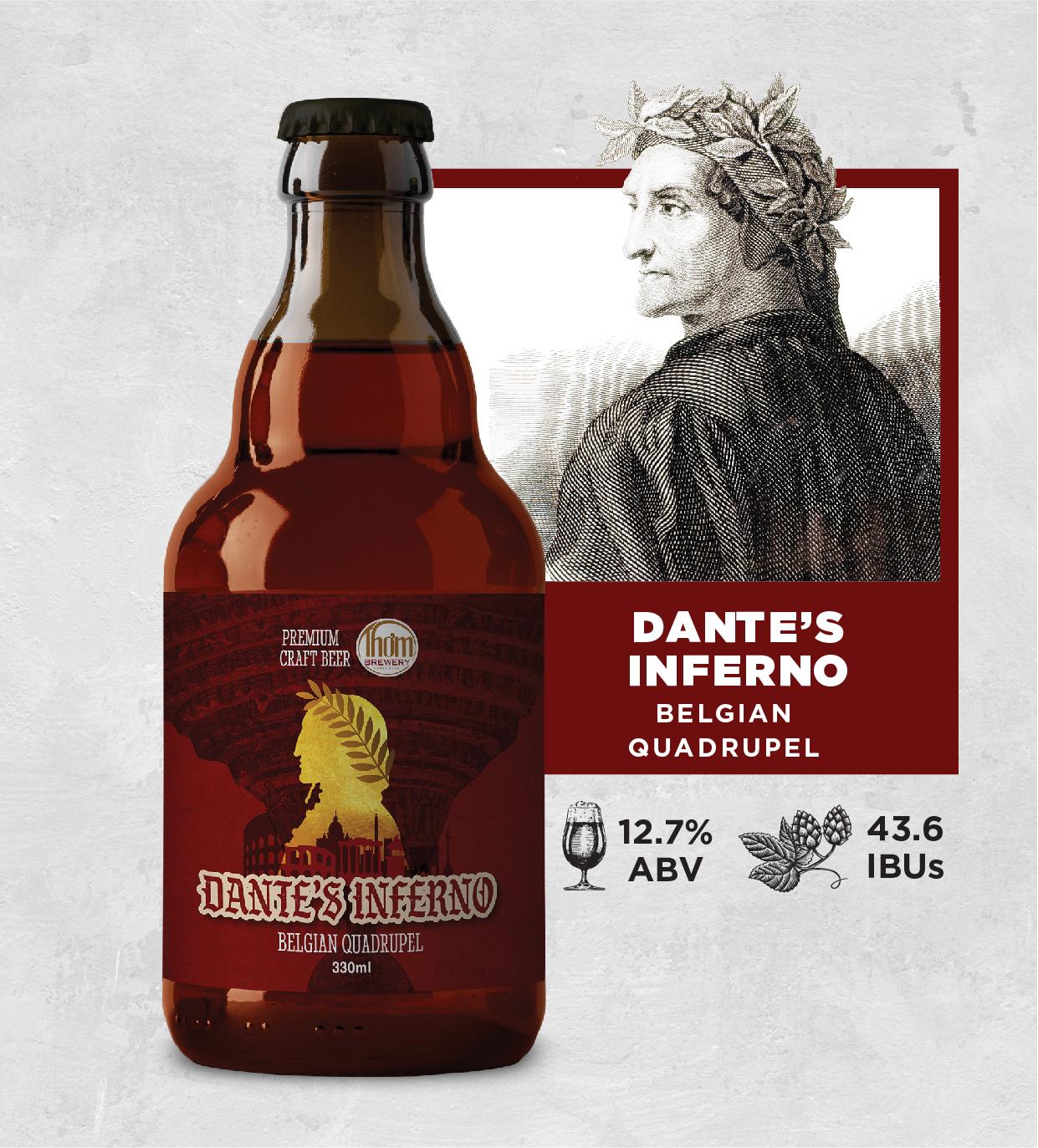 Hộp 6 chai bia thủ công Dante's Inferno (6 x 330ml)