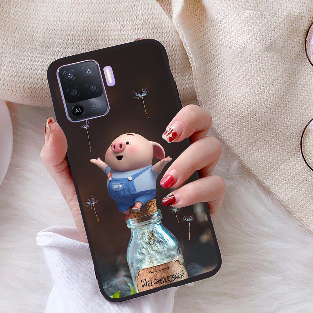 Ốp lưng oppo a94 viền dẻo tpu bst pig cute
