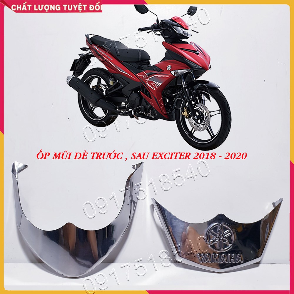 Bộ ốp mỏ dè INOX xe EXCITER 150 2018 - 2020 ( Gía 1 Cặp Trước, Sau )
