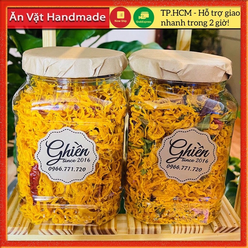 500g khô gà lá chanh bơ tỏi sài gòn