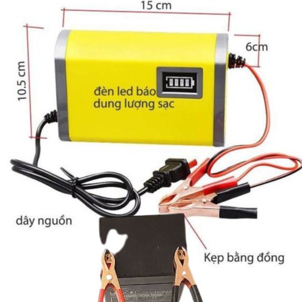 Bộ sạc và kích điện bình ắc quy cho xe máy và xe hơi-máy sạc kích bình ắc quy loại tốt cho tất cả các dòng xe máy. dụng cụ sạc bình ắc quy