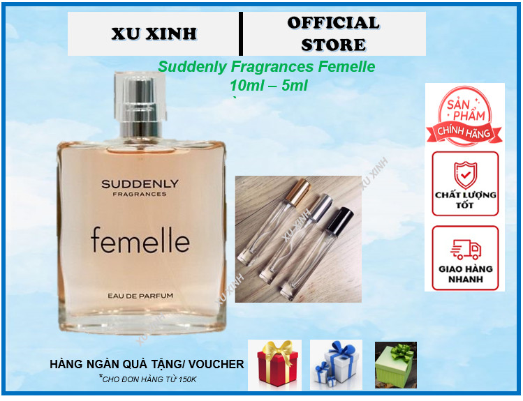 Nước hoa Nữ Suddenly Femelle EDP chiết 5ml 10ml