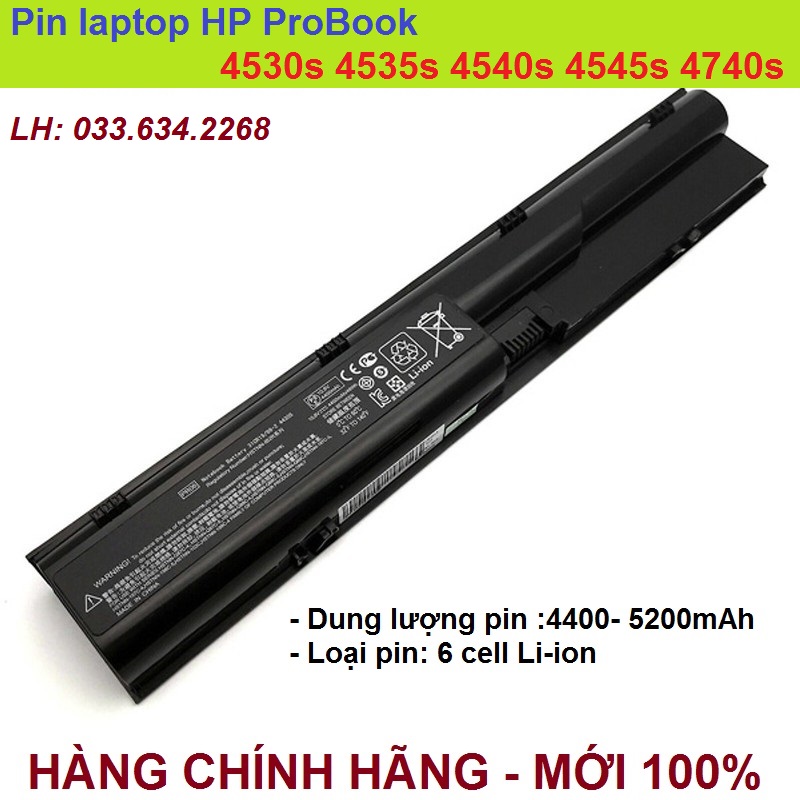 Pin laptop hp probook 4530s 4535s 4540s 4545s 4740s - pin laptop hp probook 4535s