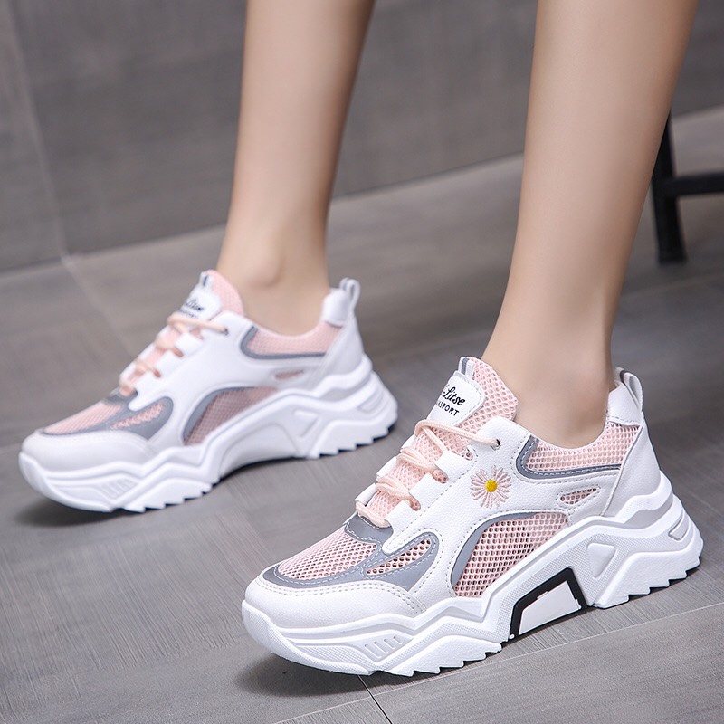 Giày thể thao nữ hoa cúc phản quang rm92
