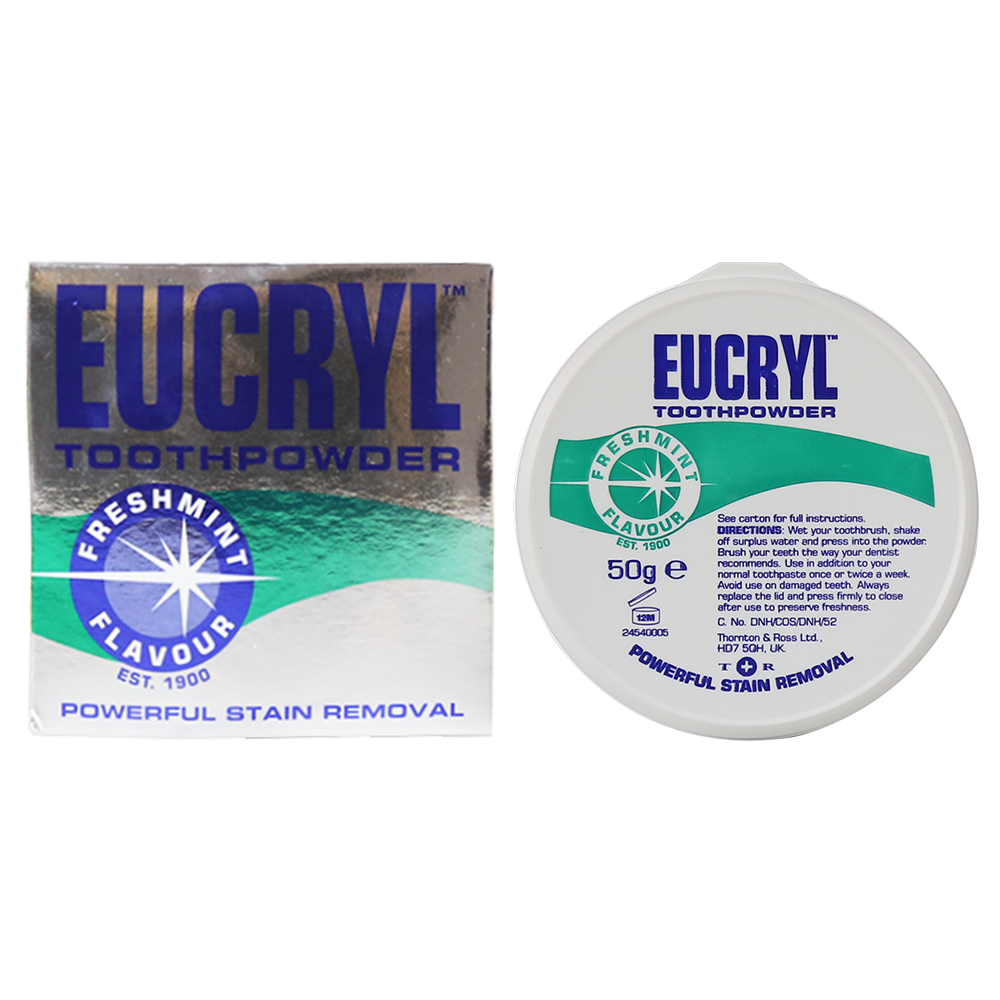 [HCM]Bột tẩy trắng răng EUCRYL 50g