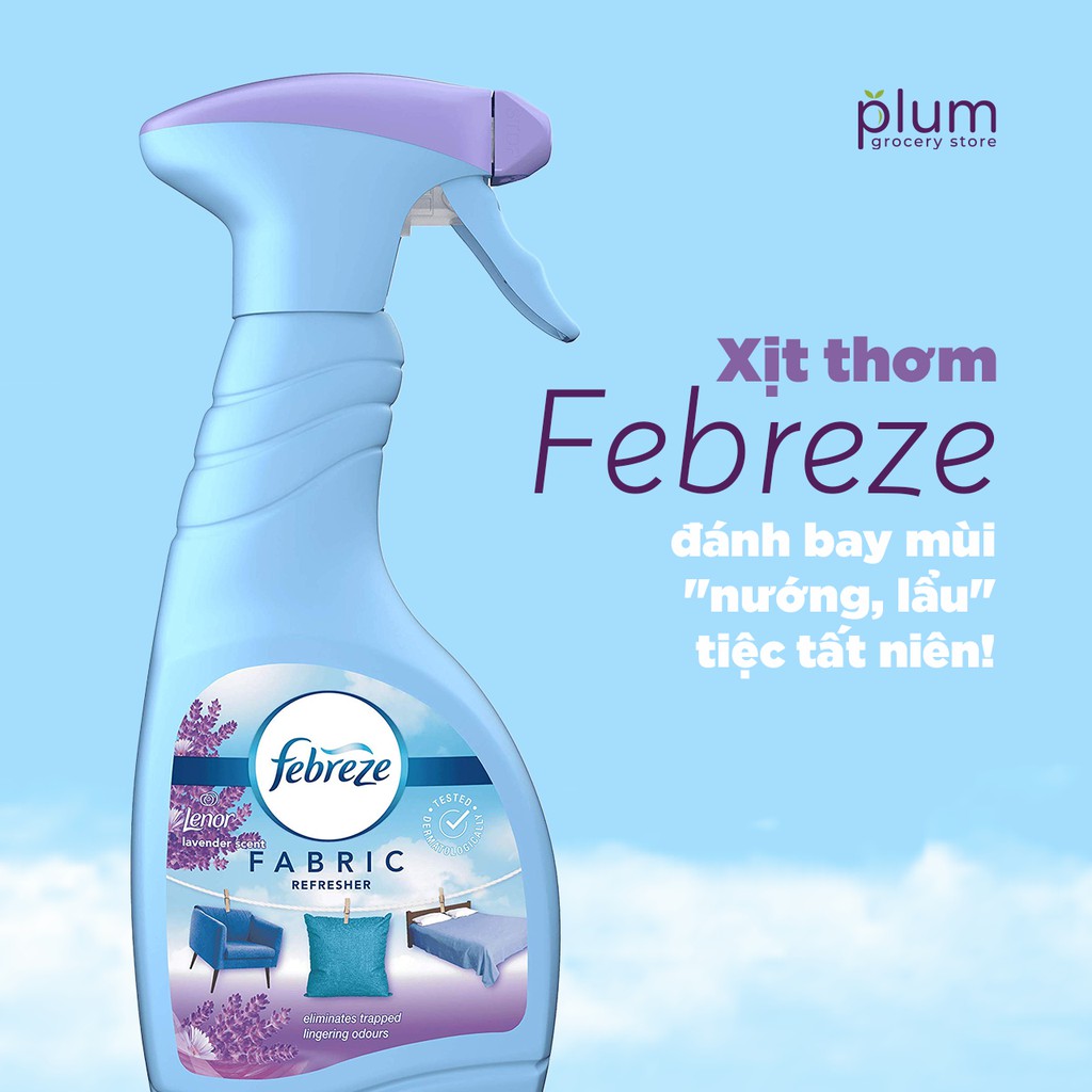 Xịt thơm quần áo febreze hàng Anh chai vòi