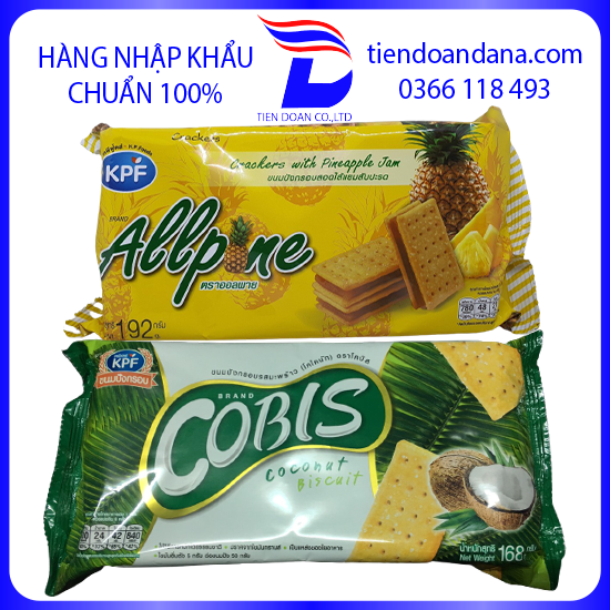 Bánh quy allpone vị dứa - dừa ⚡ HÀNG NHẬP KHẨU ⚡ thái lan 300g