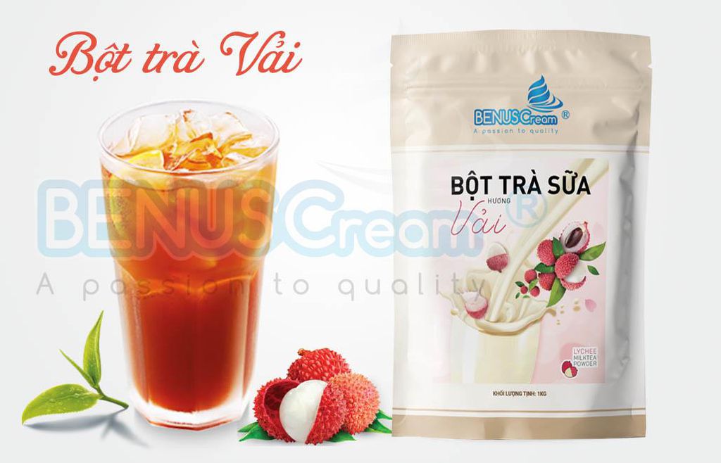 Bột Trà Hòa Tan BENUSCream - Vị Vải