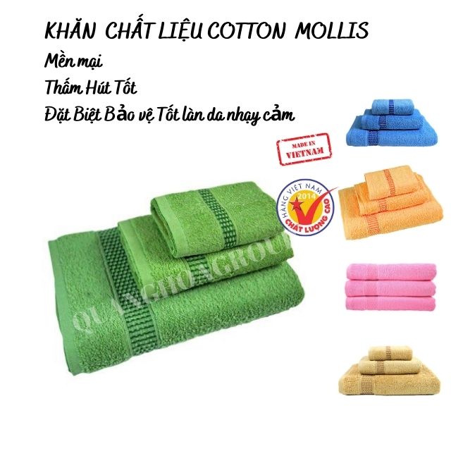 Khăn chất liệu cotton mollis hm58