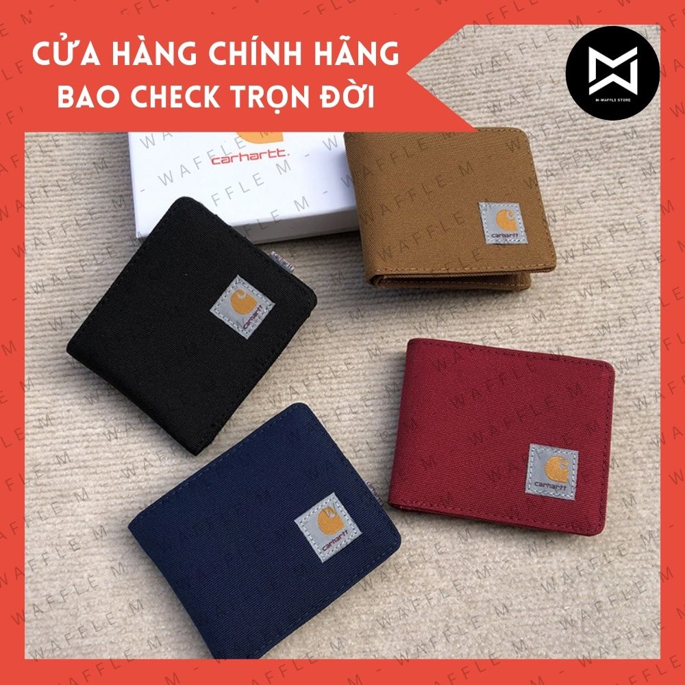 Bóp ví carhartt wip chất liệu canvas - unisex wallet - đựng xu/thẻ