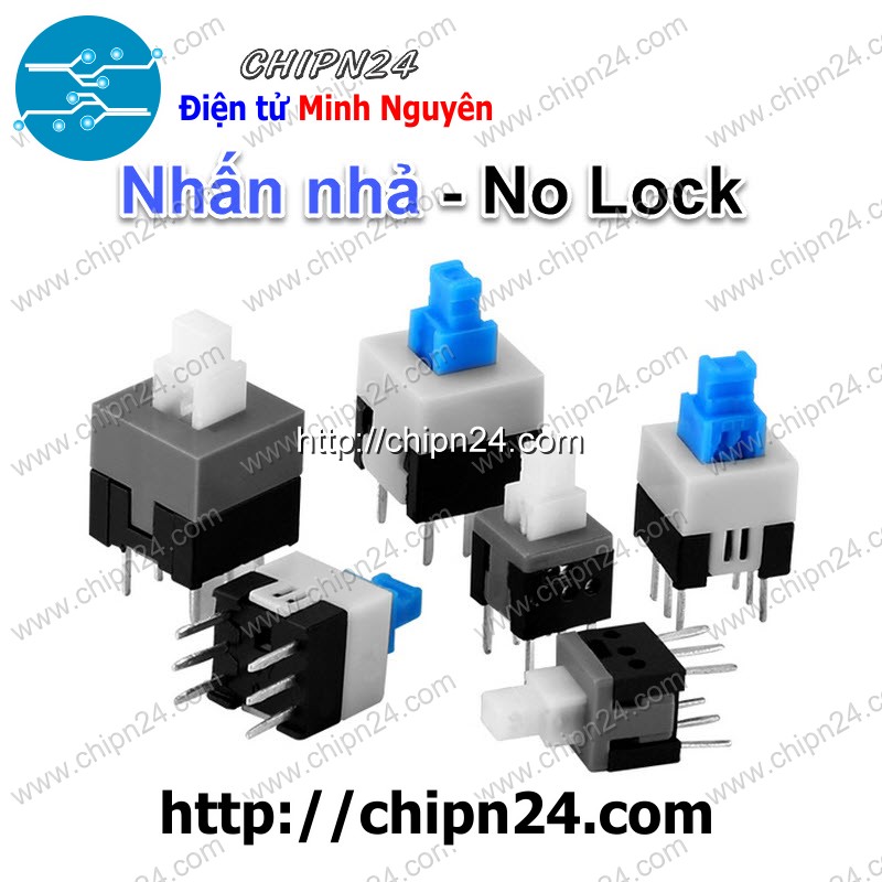 Nút nhấn 6 chân nhấn nhả -