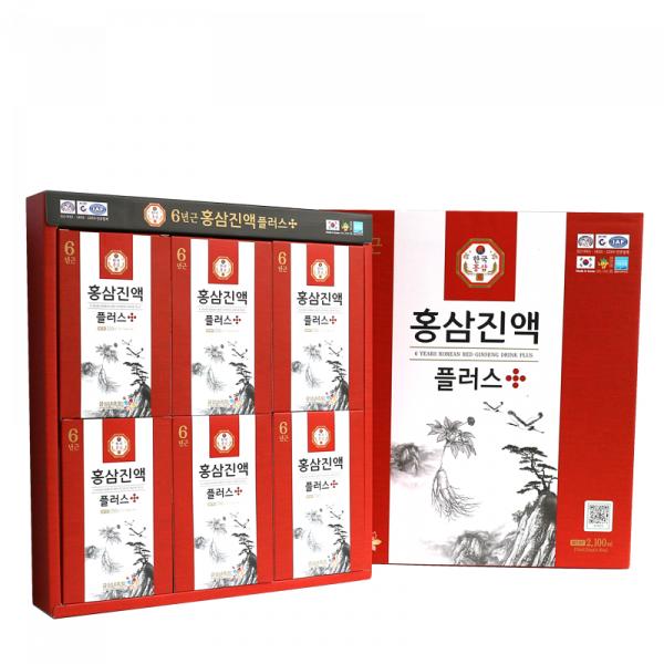 Hộp 5 Gói Nước Tinh Chất Hồng Sâm Kumsam Natural 6 Years Korean Red Ginseng Drink Plus (5góix70ml)