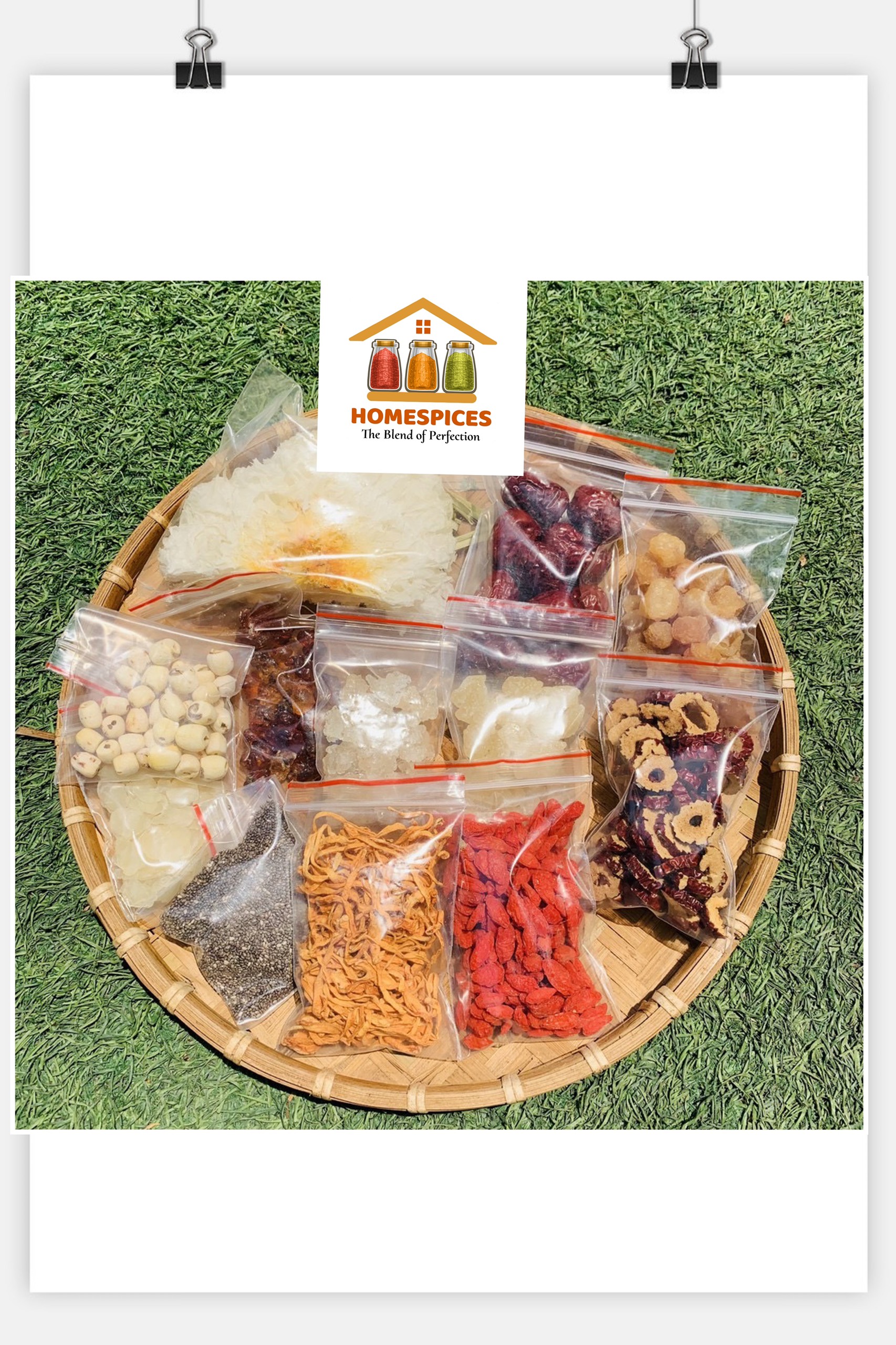 Set chè dưỡng nhan tuyết yến 12 vị (500g)- beauty tea (nutrion tea) giải độc,  thanh nhiệt  gồm: Nhựa đào, tuyết yến, hạt sen, bồ mễ, nấm tuyết, long nhãn, táo đỏ, kỷ tử, hạt chia, lá dứa, đường phèn,đông trùng hạ thảo