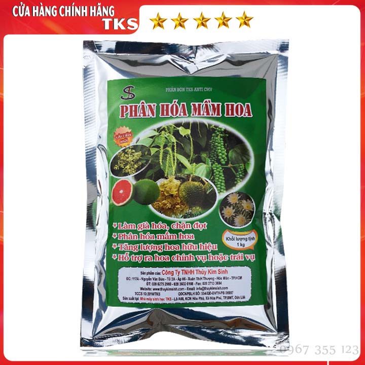 1kg PHÂN HÓA MẦM HOA:  Xử Lý Ra Hoa Chính Vụ Và Trái Vụ - Bột Hòa Tan