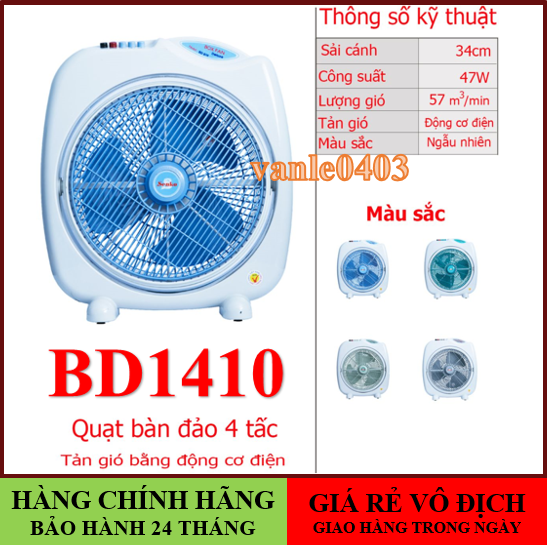 Quạt bàn đảo senko 4 tấc bd1410 chuyển hướng điện