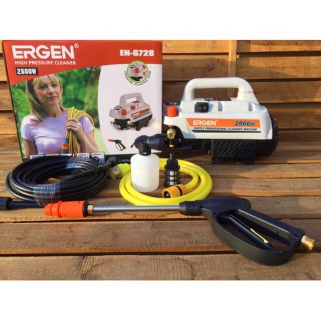 Máy rửa xe gia đình có chỉnh áp ergen-6728