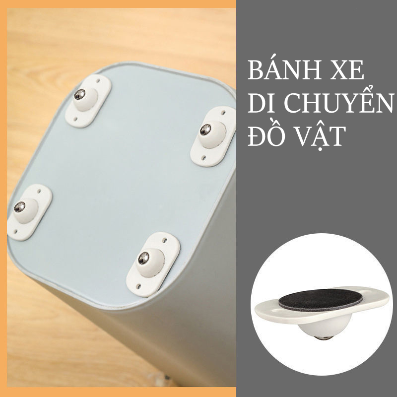 Bộ 4 bánh xe mini giúp di chuyển đồ vật bàn ghế, kệ, tủ một cách dễ dàng