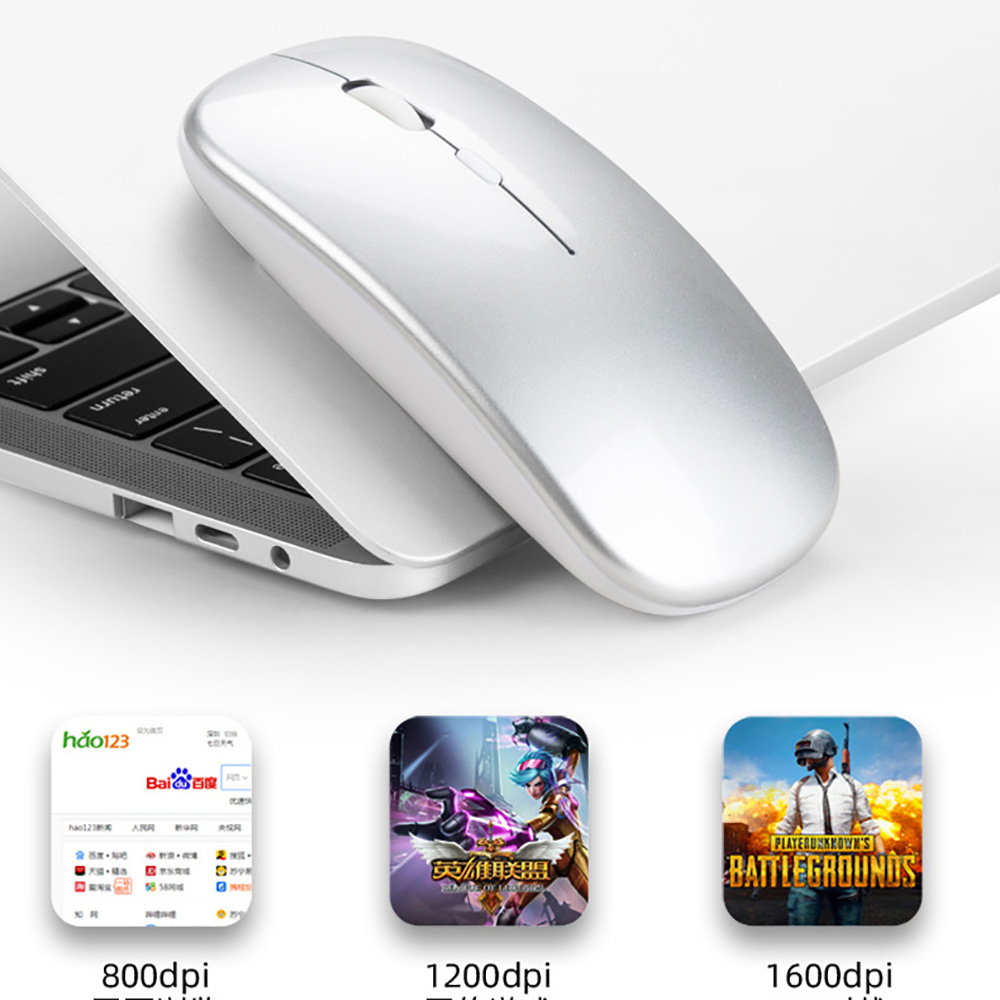 Chuột không dây bluetooth wireless tự sạc siêu mỏng m1 2.4g