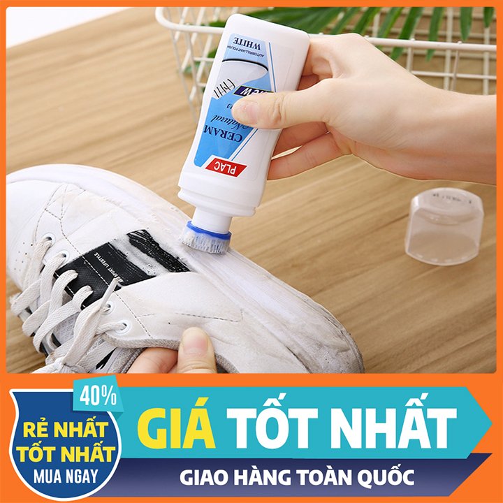 Chai Tẩy giày plac giúp tẩy trắng sạch vết bẩn nhanh khô bất chấp thời tiết