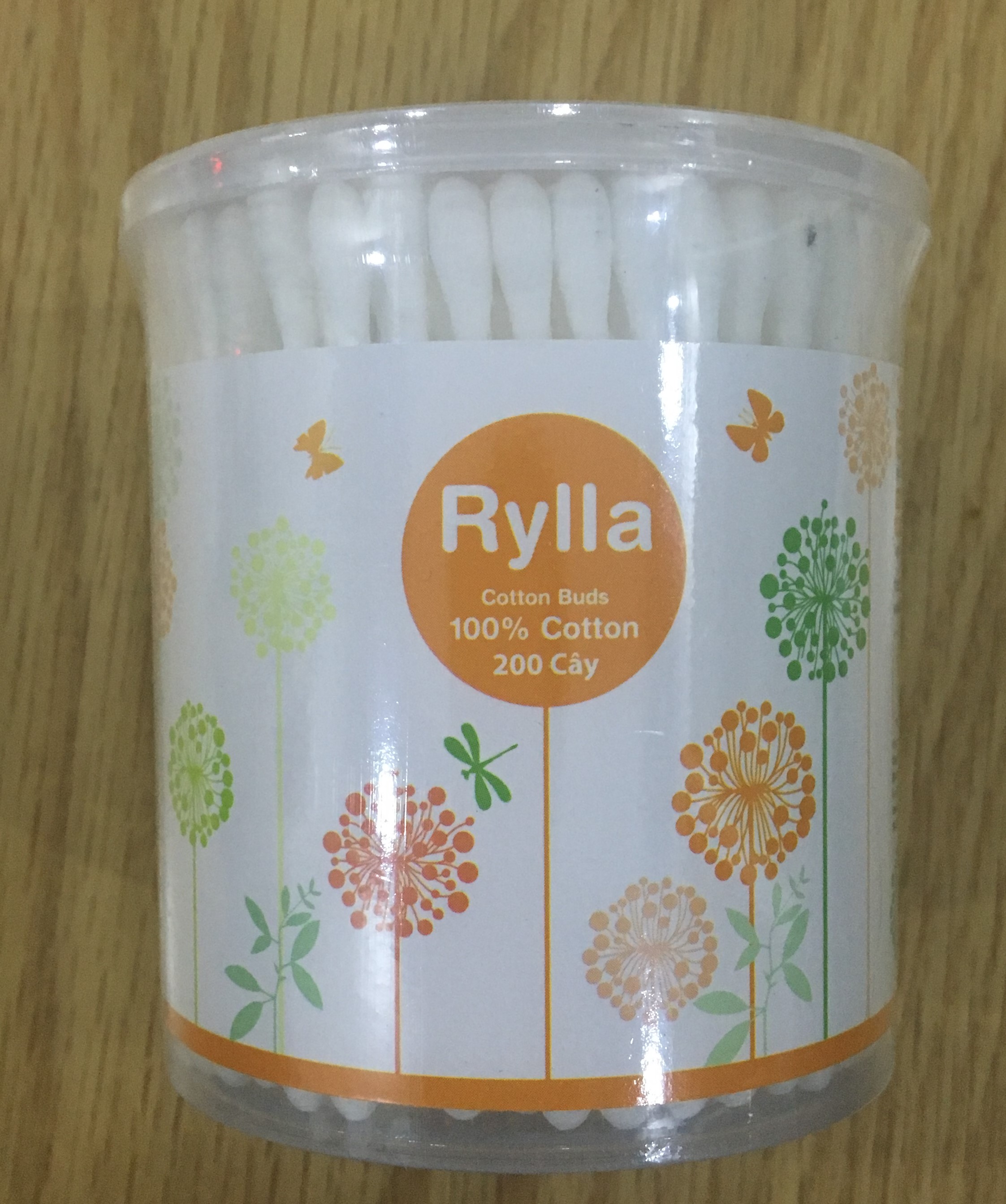 Tăm bông Rylla thân nhựa hộp 200 cây