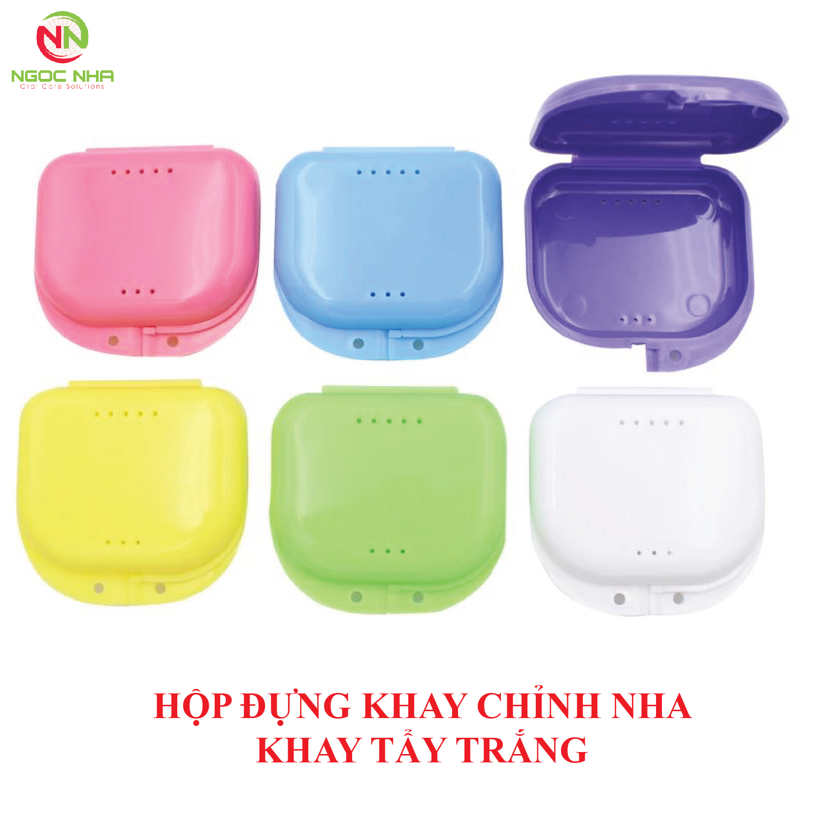 Hộp đựng khay chỉnh nha, khay tẩy trắng, hàm tháo lắp