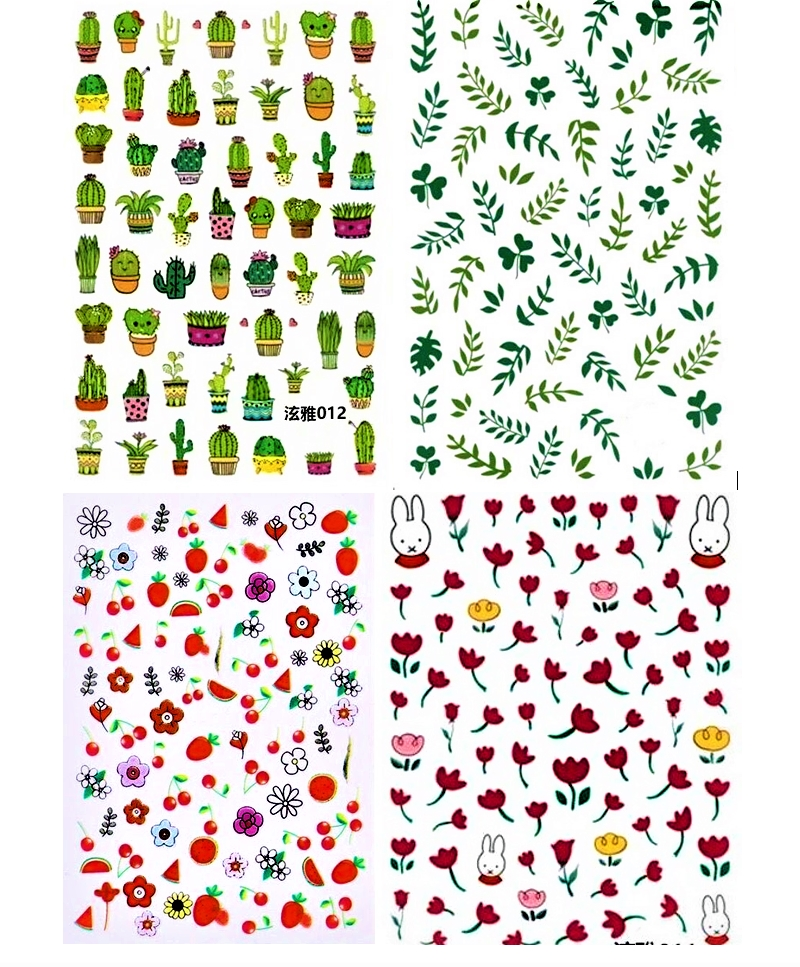 Sticker dán trang trí móng 3D họa tiết trái cây siêu dễ thương, Hình dán nail mới siêu cute, siêu độc siêu lạ, siêu thời trang