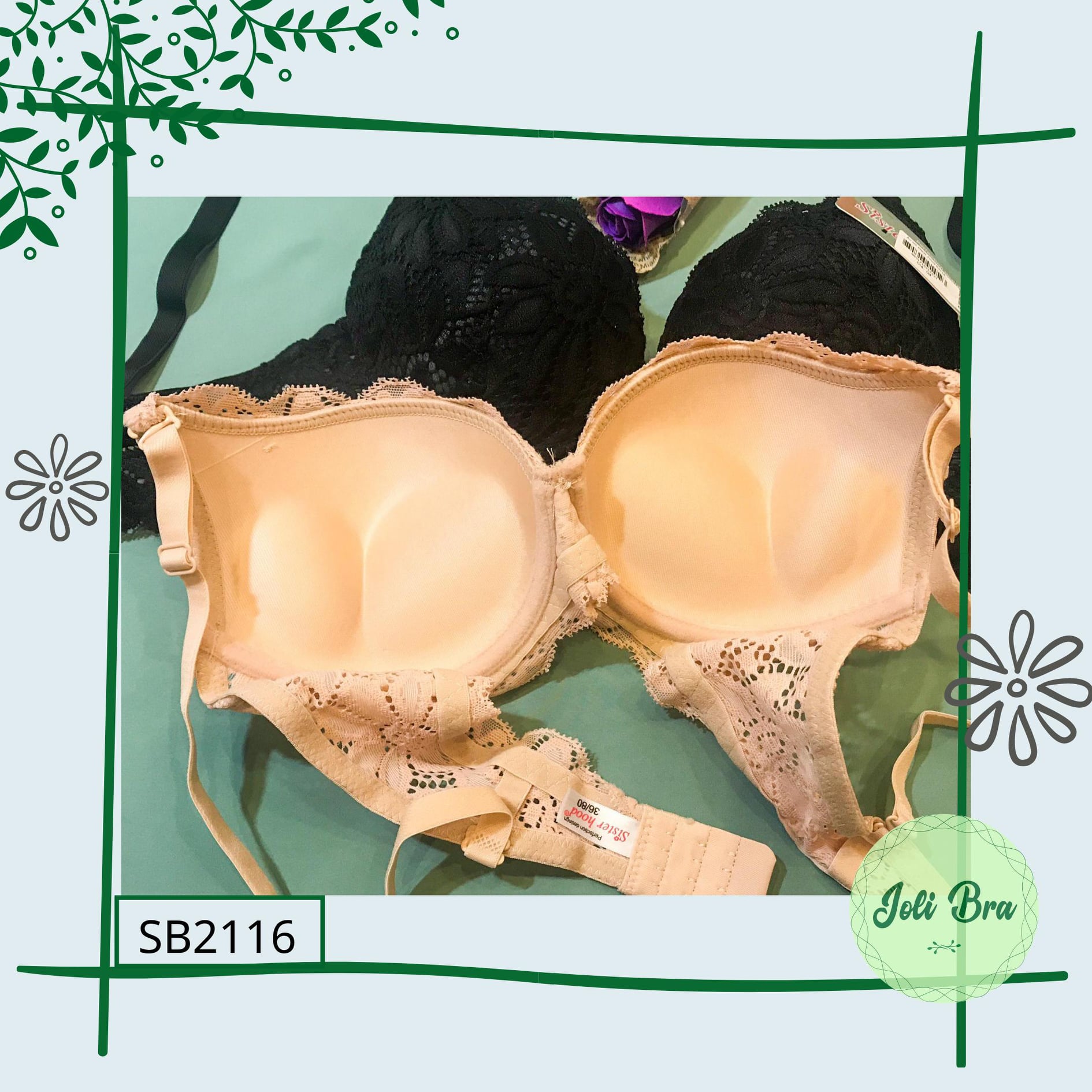 Jolibra - áo ngực thái lan, đẩy và ren