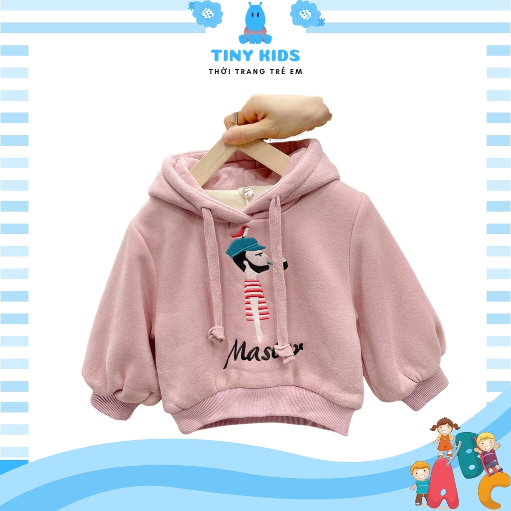 ♣ Áo Nỉ Master cho bé trai bé gái Tiny Kids Áo thu đông trẻ em from chuẩn cho bé Từ 6-28kg