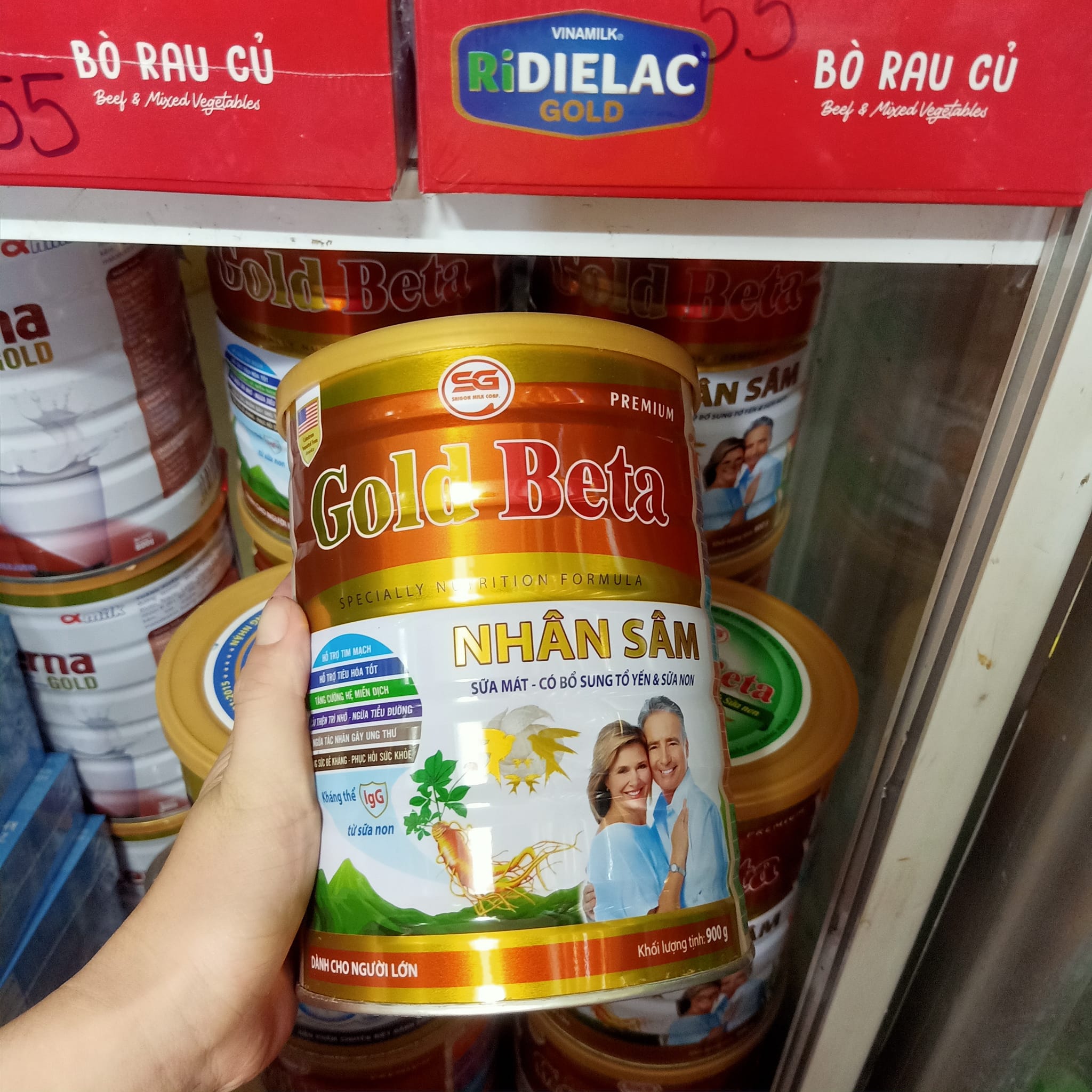 Sữa Gold Beta Nhân Sâm 900g - Sữa Dành Cho Người Già Tăng Sức Đề Kháng và Phục Hồi Sức Khỏe - Sữa Dành Cho Người Già -Tiểu Đường