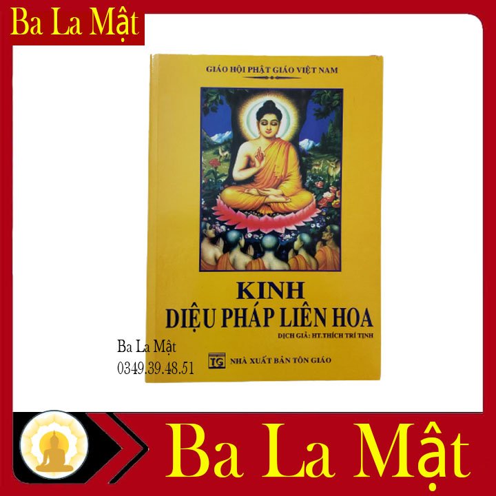 Kinh diệu pháp liên hoa trọn bộ bìa vàng