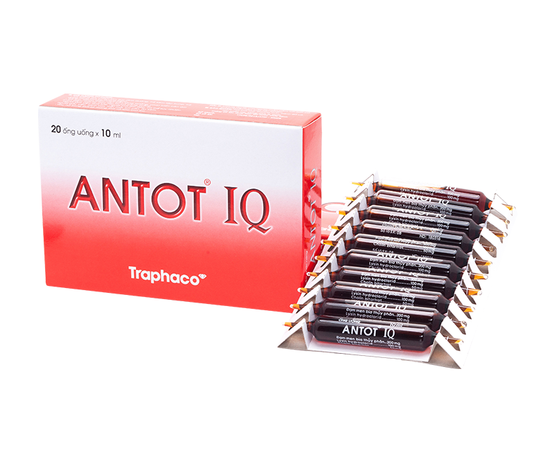 ANTOT IQ giúp trẻ ăn ngon, tăng chiều cao hộp 20 ống thủy tinh