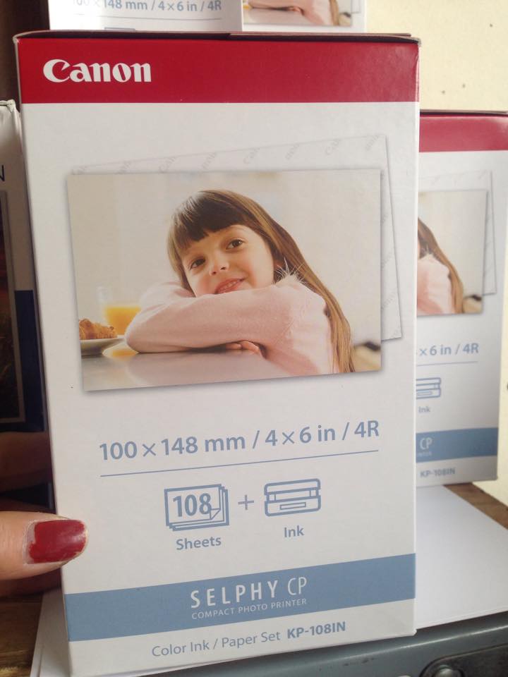Giấy in ảnh nhiệt KP108 loại 3 băng mực