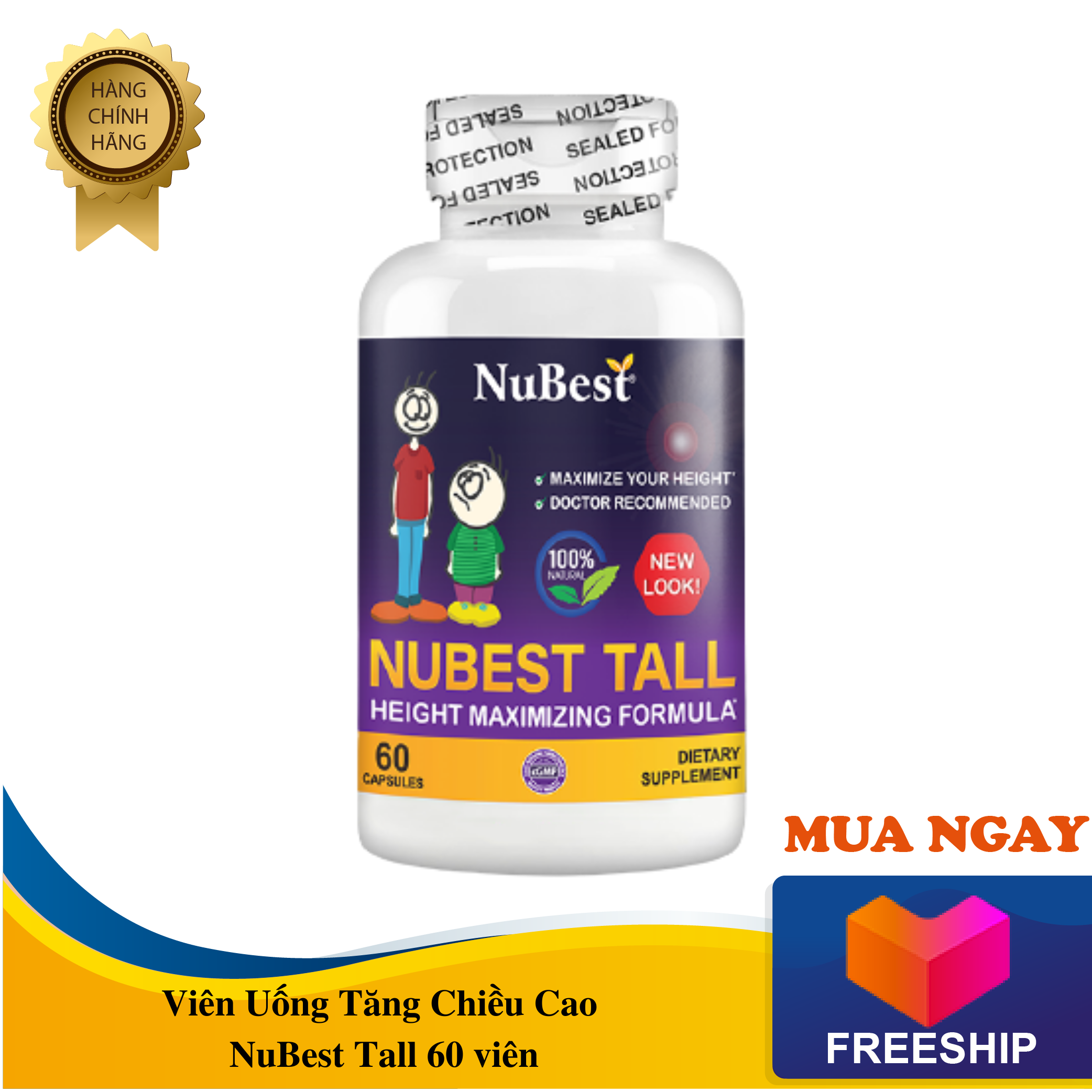 Viên Uống Tăng Chiều Cao NuBest Tall 60 viên