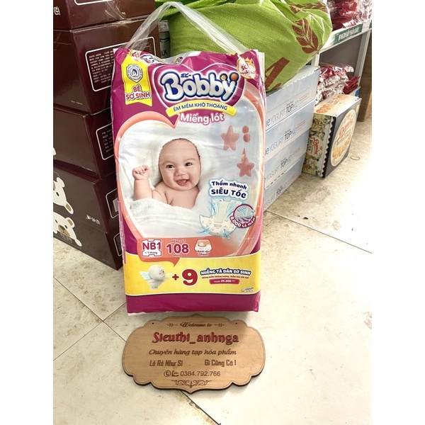 Miếng lót nb1 bobby 108 miếng