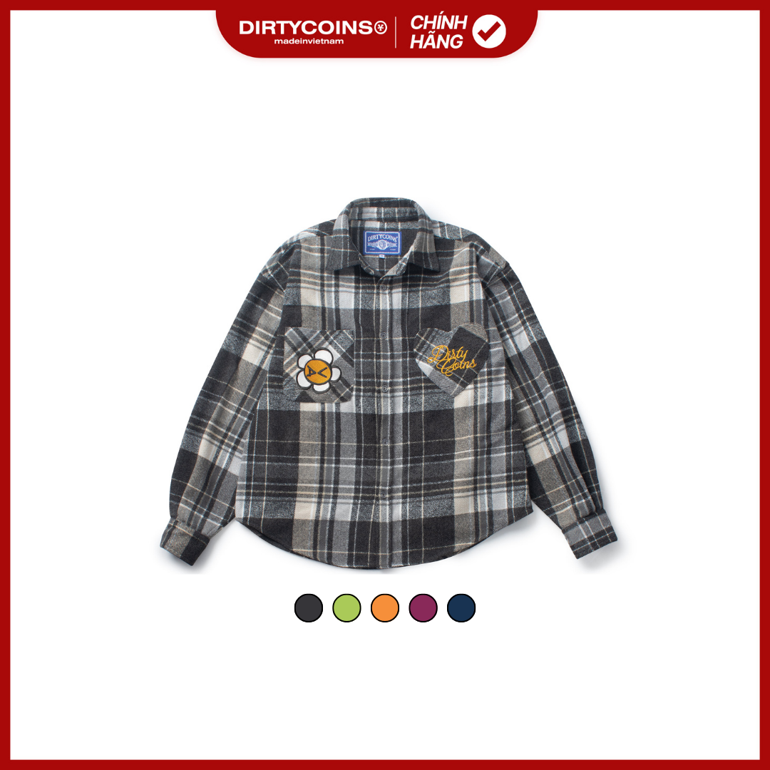 Áo Khoác DirtyCoins Love Flannel Jacket
