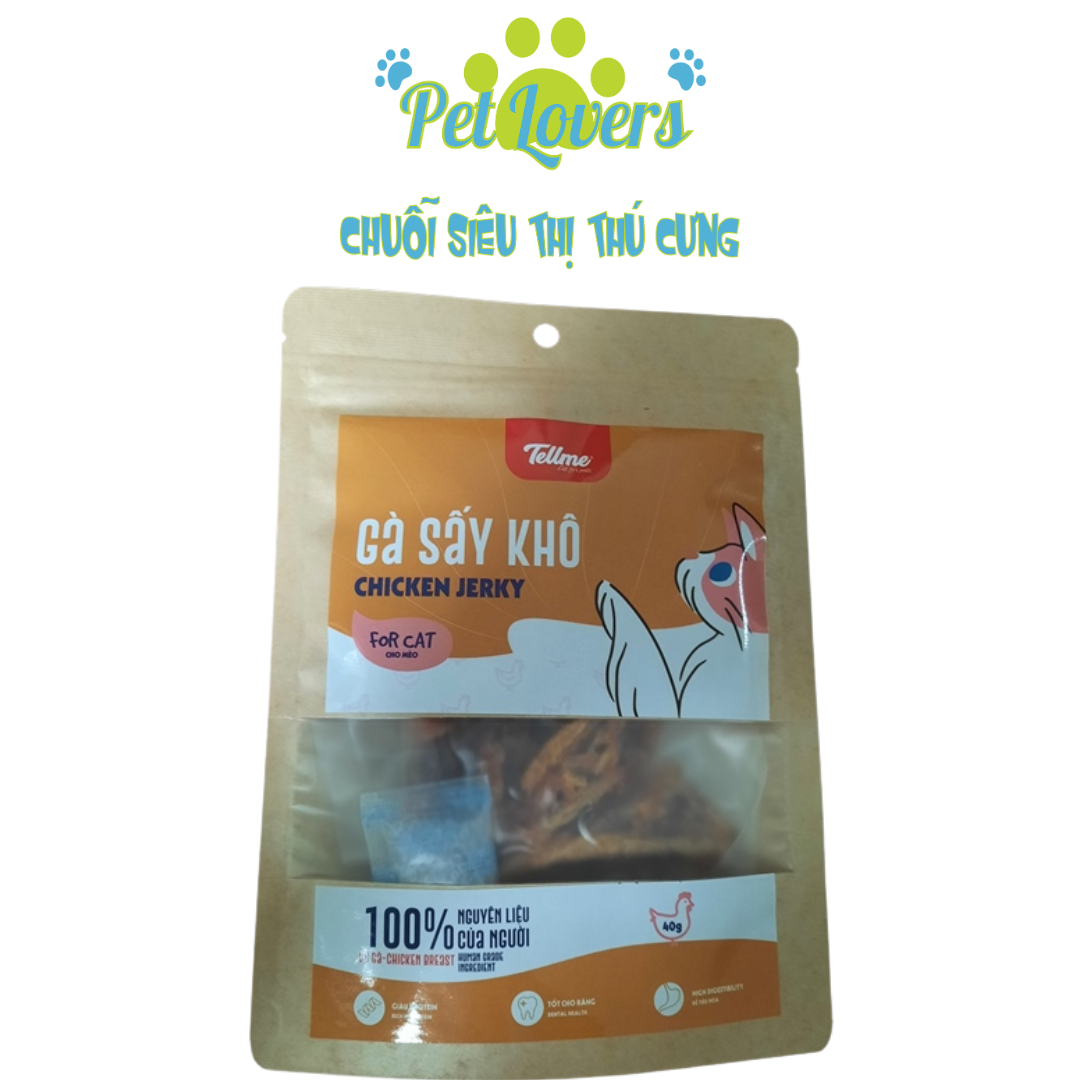 Pet Lovers - Gà sấy khô cho mèo 40g