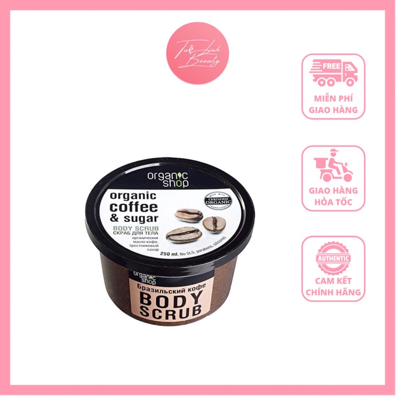 Tẩy da chết body Cafe