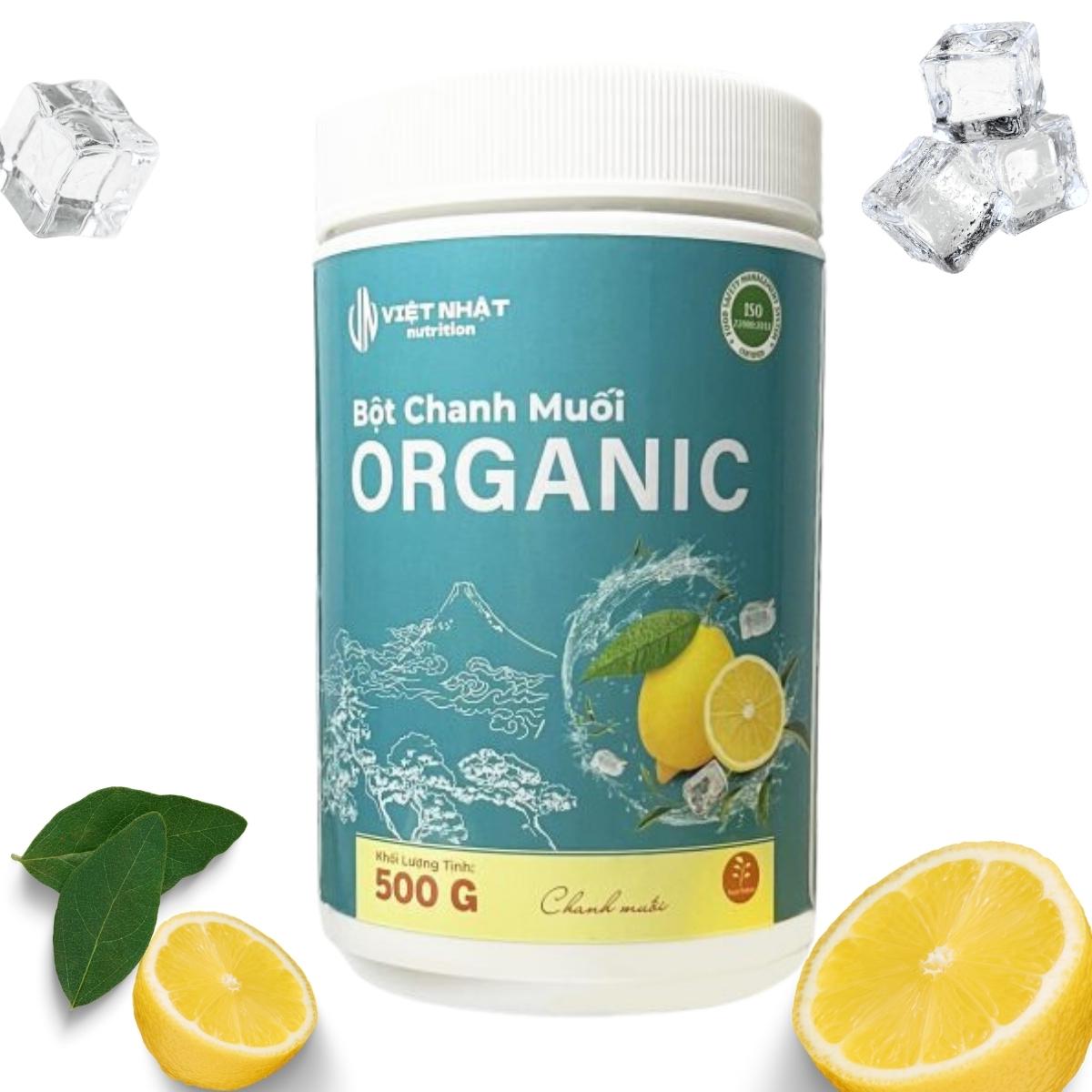 Bột Chanh Muối Organic 500g - Giải khát tự nhiên từ Việt Nhật Nutrition