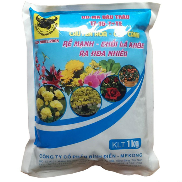 Phân npk chuyên hoa lan cây cảnh 17-15-7 + te
