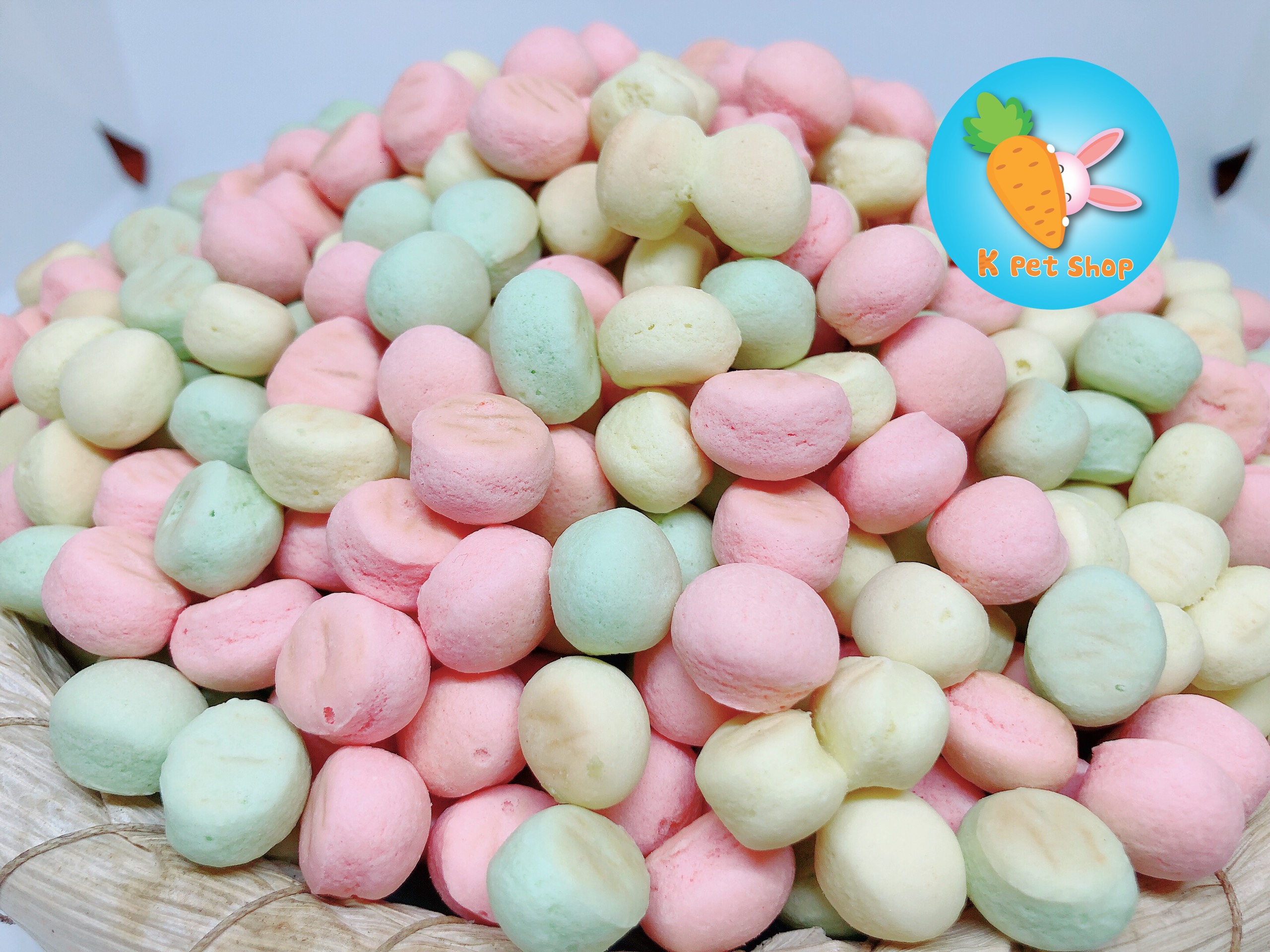 Bánh Macaron Mini Cho Hamster 🐶 Bánh Mài Răng - Thức ăn Hamster 50g