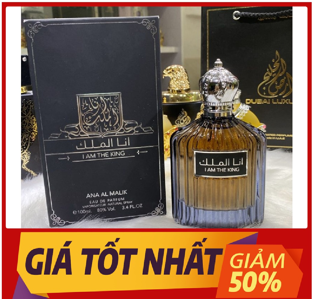 (RẺ VÔ ĐỊCH)Nước hoa Dubai nam tính sang trọng I Am The King 100ml