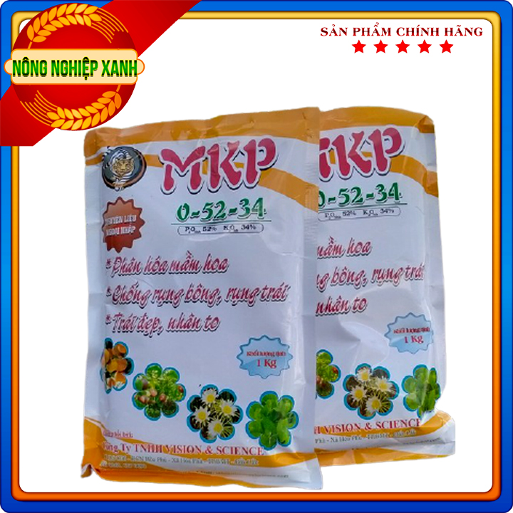 MKP-05234 Phân Hóa Mầm Hoa - Phân Bón Lá  Chống Rụng Hoa - Gói 1kg