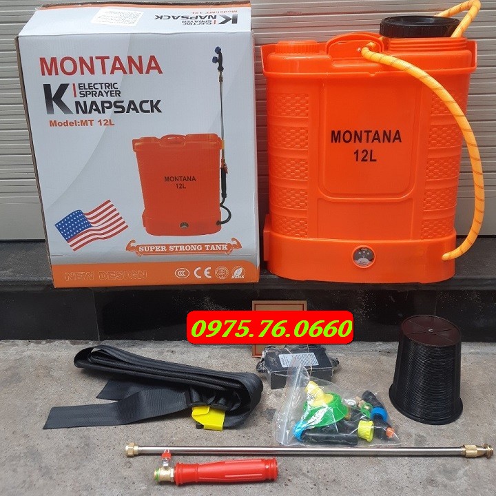 [HCM]BÌNH XỊT ĐIỆN 12L BÌNH XỊT ĐIỆN MONTALA 12 LÍT