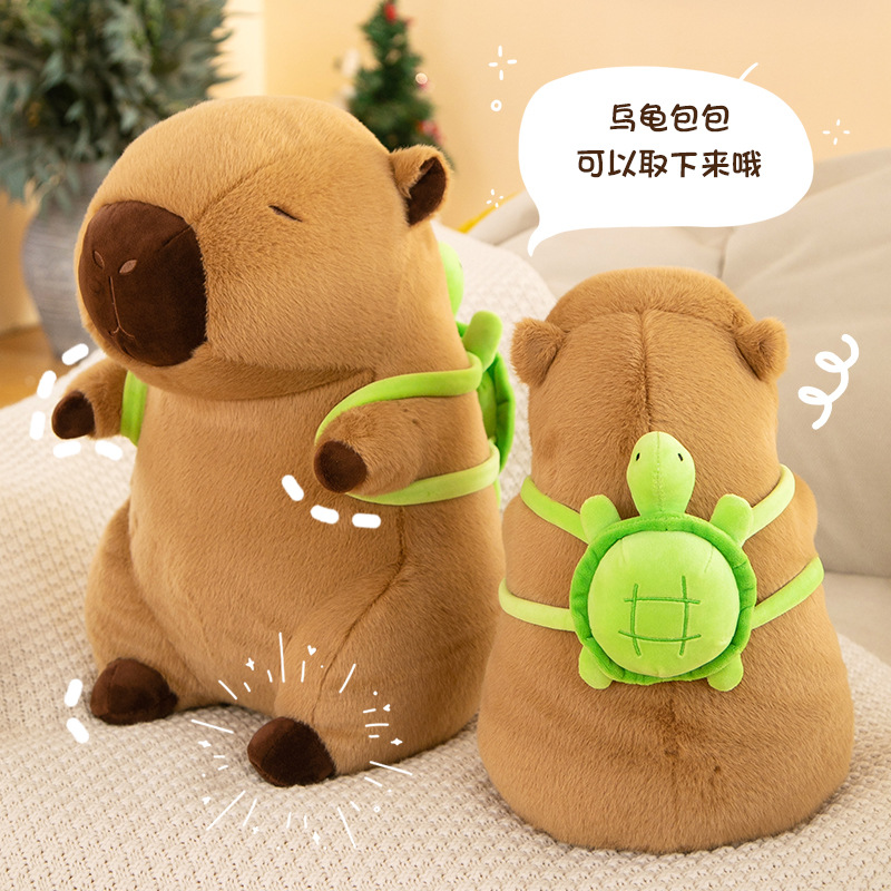 Cute Capibara Capybara Doll, 23-90cm Kawaii Mouse Back Turtle Plush Toy Creative Ugly Cute Doll Capybara Pillow Children's Toy Birthday Gift Couple Holiday