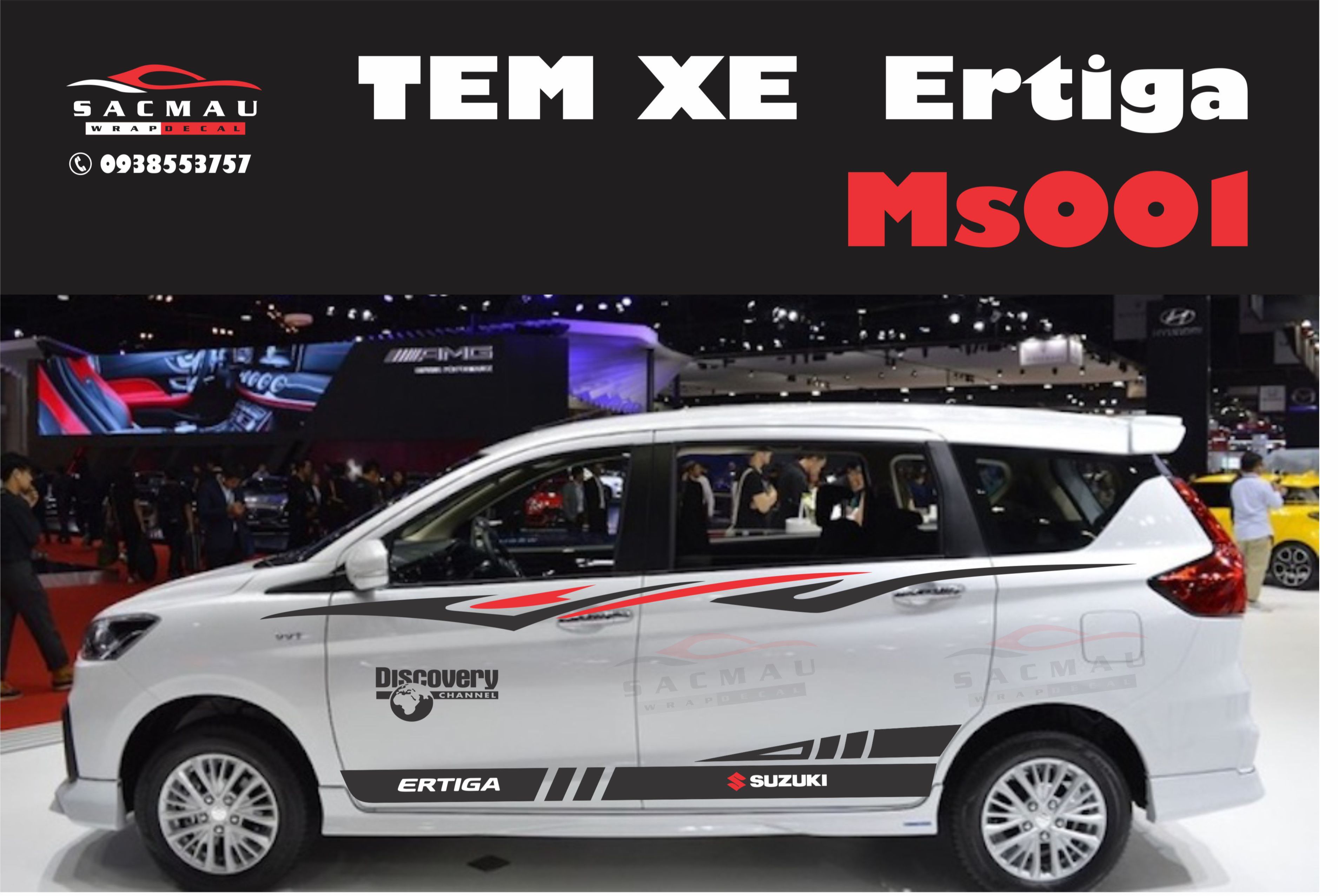 Tem xe Suzuki Ertiga 2021 phong cách thể thao