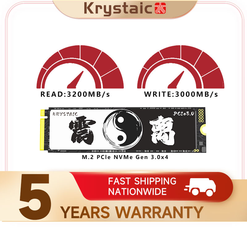 Krystaic ssd m2 nvme 512gb 256gb 128g ssd m.2 2280 pcie 3.0 ssd nmve m2 hard drive disk internal solid state drive for laptop